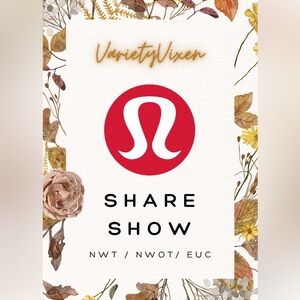 VARIETYVIXEN is LIVE! 🍋 Lululemon Share Show 🫶🏻🔥